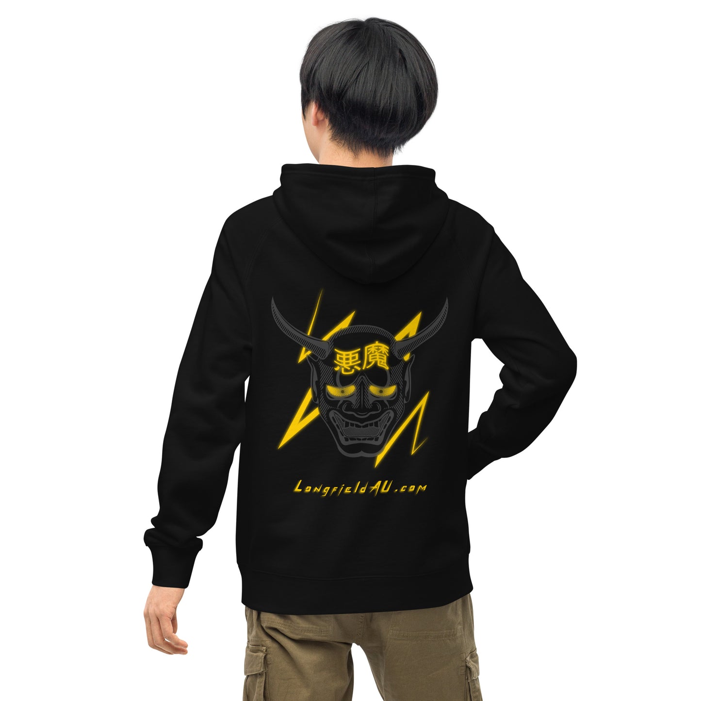 Gold Oni - Black Hoodie