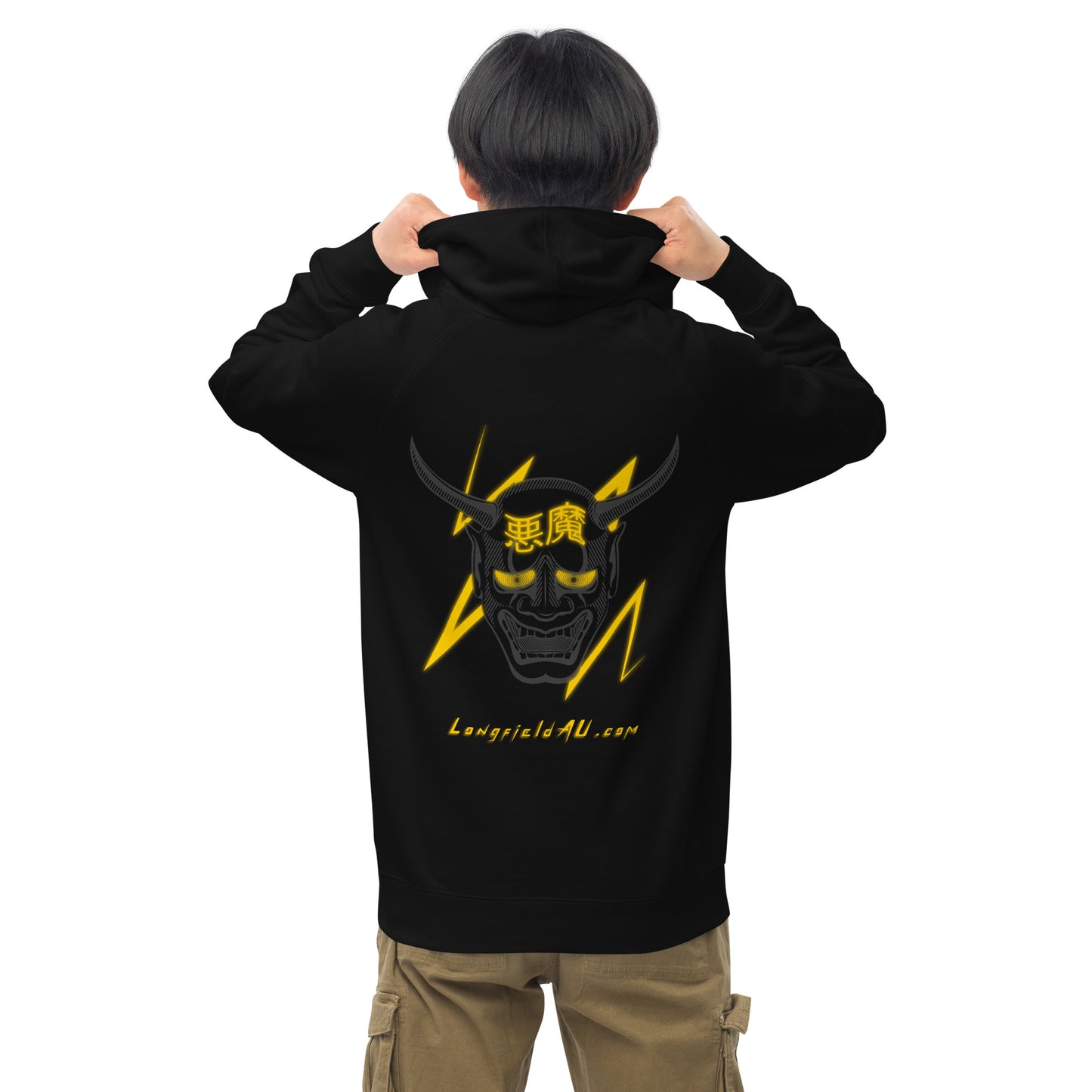 Gold Oni - Black Hoodie